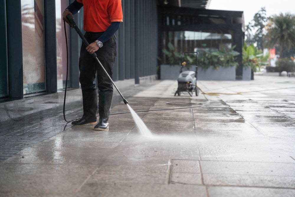 Pressure Wash Your Garage Before Listing!