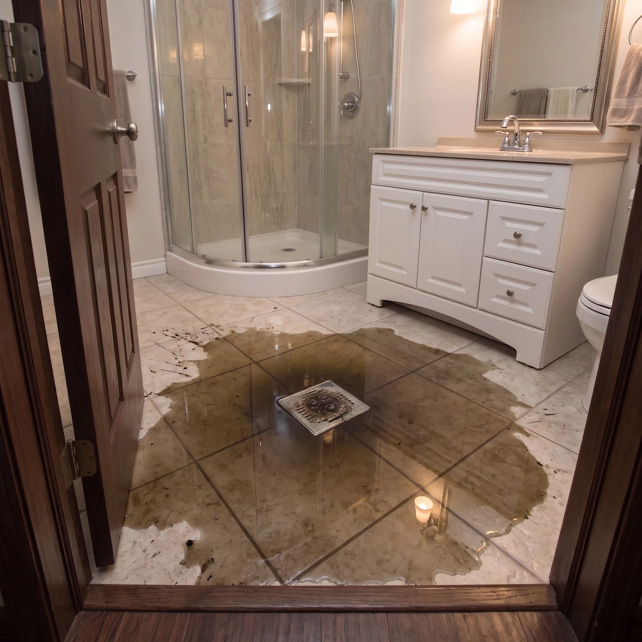 clogged drain